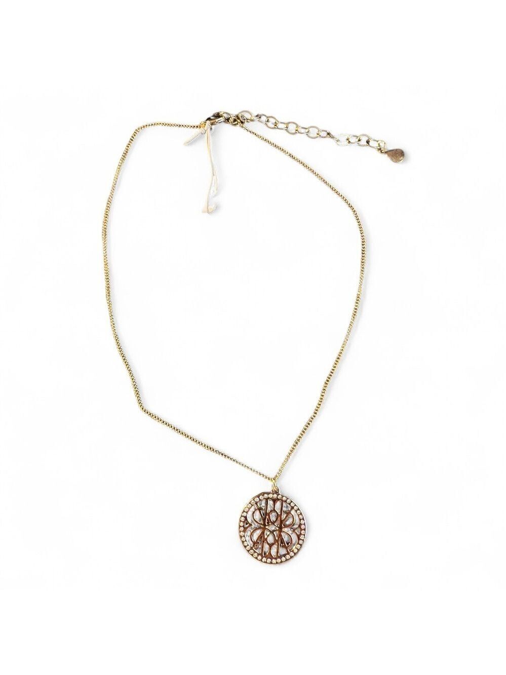 Vera Bradley Signature Pave Pendant Necklace NWT